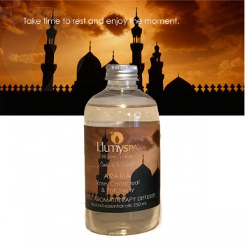 Refill para difusor Aromaterapia ARABIA 250ml. "Scents of the World" ROSA, HOJA DE CEDRO Y PACHULÍ