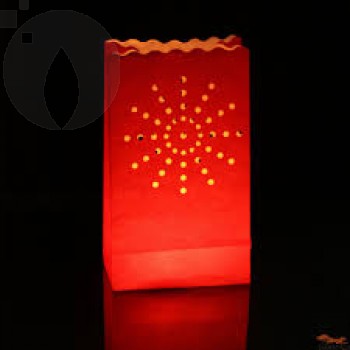 LightBAG Diseño Fuegos artificiales Rojos