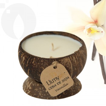 Vela Natural en Coco Aroma Vainilla 